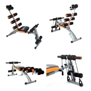 6-in-1 Foldable Adjustable Rowing Machine Core and Abdominal Strength Trainer