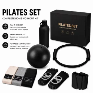 6-in-1 Pilates Training Set with Yoga Ball and Pilates Ring Fitness Accessories