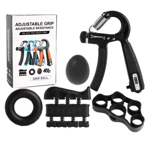 60KG Adjustable Silicone Hand Grip Strengtheners for Home Training