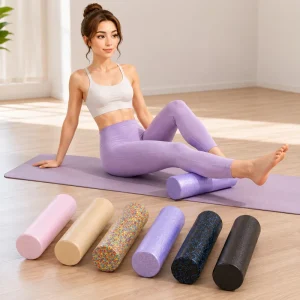 60cm Multicolored Pastel High-Density Solid EPP Muscle Deep-Tissue Yoga Foam Roller