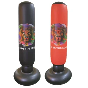 63-Inch PVC Inflatable Pedestal Punching Bag, Sand-Fill Base, Adjustable Height, Freestanding Boxing Bag for Kids and Adults