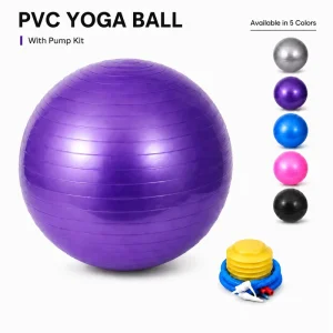 65cm Yoga Ball for Stability, Core Strength, Balance, Posture Support, and Home Fitness