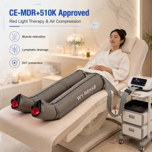 660nm 850nm 940nm Red Light and Air Compression Leg Therapy System for Lymphatic Drainage and DVT Prevention