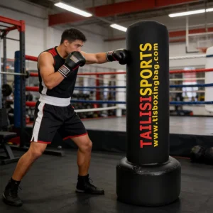 6ft Freestanding Boxing Bag with PVC Base, Adjustable for Home Gym Workout