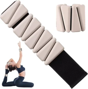 6lb Adjustable Eco-Friendly Silicone Stainless Iron Triangle Strap Ankle Wrist Weights Bracelet for Women’s Yoga