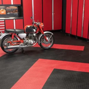 6mm PVC Heavy Duty Industrial Anti Slip Waterproof Modern Mall & Workshop Garage Floor Interlocking Plastic Flooring Tile