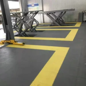 6mm PVC Vinyl Flooring Heavy Duty Industrial Click Interlocking Tiles for Gym and Warehouse Indoor Use