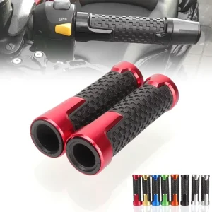 7/8 in 22 mm CNC Aluminum and Rubber Motorcycle Handlebar Grips