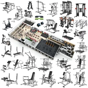 700sqm Turnkey Gym Project Solution with Commercial Fitness Equipment for Hotels, Residences, and Apartments