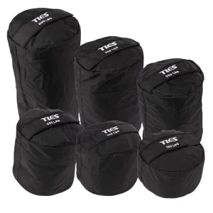 75-400 lb Heavy-Duty Strongman Sandbag Set, Unfilled, for Full-Body Core Training