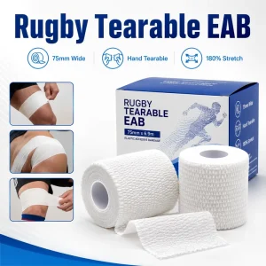 75mm Tearable Elastic Adhesive Rugby Sports Tape