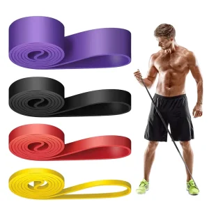 8-15LBS Light Resistance Level Loop Bands Latex Elastic Fitness Band Workout Pull up Exercise Stretch Fitness Bands