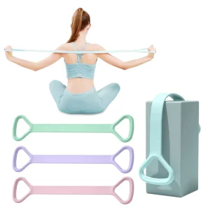 8-Character Tension Band TPE Elastic Belt for Shoulder and Back Fitness