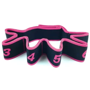 8-Loop Elastic Yoga Stretching Strap with Resistance Bands
