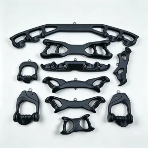 8-Piece Adjustable Anti-Slip High and Low Pull-Down Handle Set for Gym Equipment