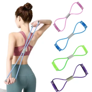 8-Shape Pilates Resistance Tube Elastic Rope