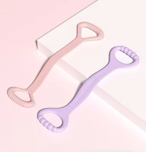 8-Shaped Silicone Gel Tension Strap and Yoga Resistance Rope for Home Fitness and Shoulder Opening
