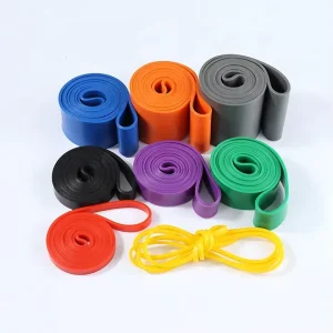 8-Size 100% Natural Latex 2080mm Heavy-Duty Power Training Resistance Bands