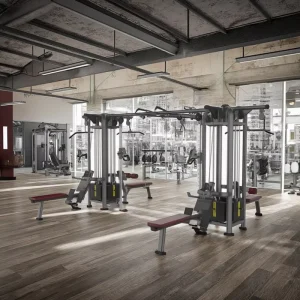 8-Station Multi-Functional Trainer Gym Machine with Squat and Crossover Function