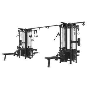 8-Station Multi-Functional Trainer with Squat and Crossover Functions