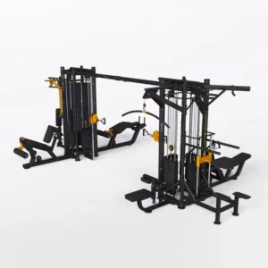 8-Station Multi Gym Commercial Grade Multi-Function Fitness Station with Cable Crossover System