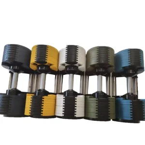 80 lb Adjustable Dumbbell Set with 5 lb Increments Quick-Change Free Weights