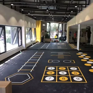 8mm High-Density Rubber Flooring Roll, 1m x 10m, Sports Gym Antivibration