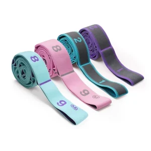 9-Loop TPE Yoga Elastic Bands with Digital Tension Jacquard Design