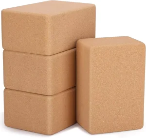 9 X 6 X 4 Inch Eco-Friendly EVA Foam Yoga Blocks, Durable Non-Slip High-Density Cork Color