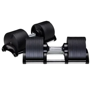 90 lb Adjustable Steel Dumbbells 5-50 lb Home Gym Set
