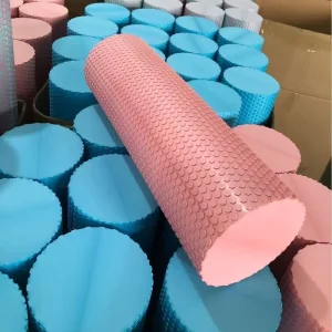 90cm EVA Foam Yoga Roller with Solid Dot Surface for Fitness and Physical Therapy