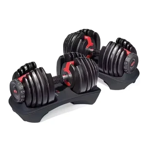 90lb Steel Adjustable Dumbbell Set with 40kg and 24kg Weights