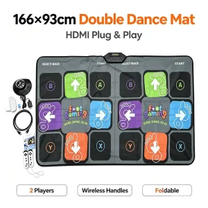 930x1660x2mm Interactive Arcade Dance Game Floor Mat with English System for Home and FEC