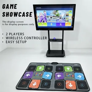 930x1660x2mm Interactive Arcade Dance Game Floor Mat with English System for Home and FEC
