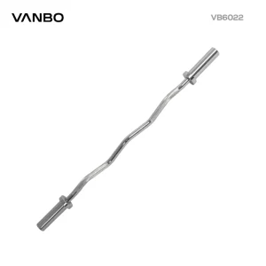 9kg Stainless Steel 500lb EZ Curl Bar, 28mm x 1.2m, Zigzag Design