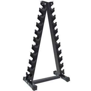 A-Frame Multi-Tier Dumbbell Rack for 3, 6, or 10 Pairs, Home and Commercial Gym Storage