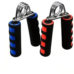 A-Type Grip Strengthener with Dual-Color Foam Handles for Home Exercise and Finger Grip Training, Spring Steel and Sponge
