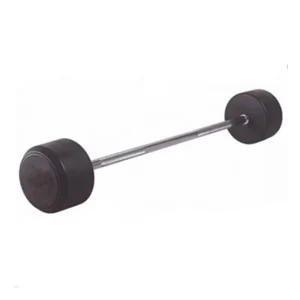 AB-02 Fixed Rubber Straight Barbell 10-55kg for Powerlifting Training