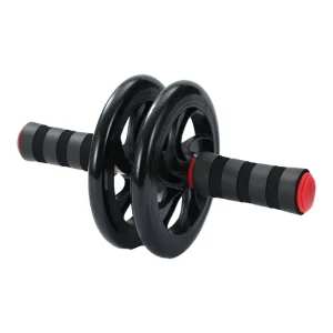 AB Wheel Roller Double-Wheel Abdominal Trainer Non-Slip Foam Handle Core Muscles Training Indoor Fitness Workout Equipment