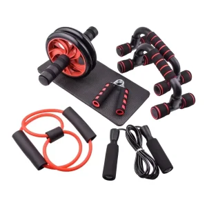 AB Wheel Roller Kit, Seven-Piece Fitness Set
