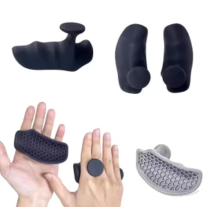 ABS Adjustable Finger Strength Trainer with Hand Grip Pads and Palm Protector