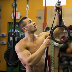 ABS Fitness Rings for Indoor Gymnastics and Sports Exercise