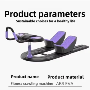 ABS Steel Silent Adjustable Portable Crawling Machine for Home Gym