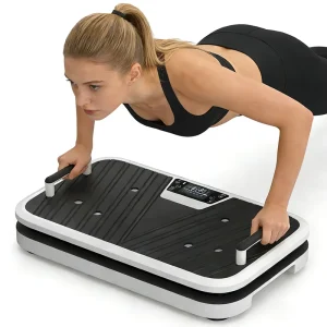 ABS Vertical Vibration Plate Exercise Machine with Massage Function, 150 kg Max Load, 200W