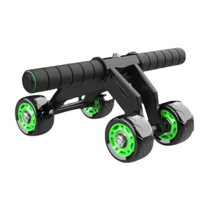 ABS Wheel Roller and Knee Mat Set for Core Strength Training, Steel and EVA