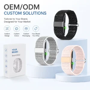 AI Smart Band Fitness Tracker Waterproof Sports Mode Health Monitoring Screenless Bracelet Zinc Alloy