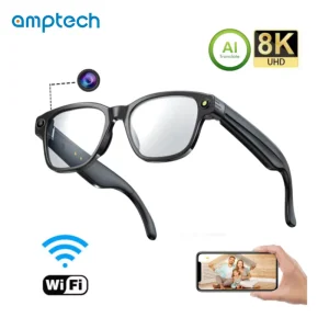 AI Smart Glasses with Camera 800W Pixel HD Live Streaming Phone Translation Long Battery Life Touch Control