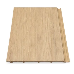 ASA Outdoor WPC Slat Panel Dark Wood Texture UV Resistant for Modern Exterior Wall