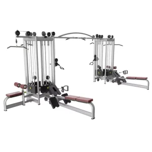 ASM T1066 Commercial Multi-Station Strength Training Gym Equipment, 8 Stations