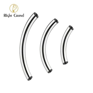 ASTM F136 Titanium 16G Internally Threaded Curved Barbells for Eyebrow and Rook Piercing